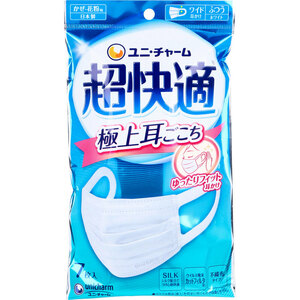 まとめ得 超快適マスク 極上耳ごこち かぜ・花粉用 ホワイト ふつうサイズ 7枚入 x [8個] /k