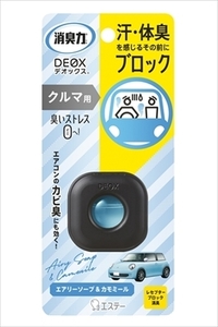 まとめ得 消臭力ＤＥＯＸクルマ用本体エアリーソープ＆カモミール 　エステー 　芳香剤・車用 x [12個] /h