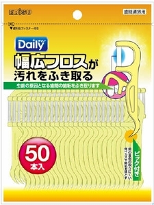 まとめ得 デイリー　幅広フロス　５０本入り 　 エビス 　 フロス・歯間ブラシ x [16個] /h