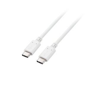 まとめ得 エレコム USB2.0ケーブル(C-C、100W対応) MPA-CC5P15WH x [2個] /l