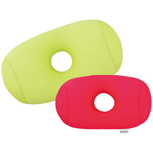 MOGU hole pillow & portable * hole pillow set light green / red 2051-023 /l