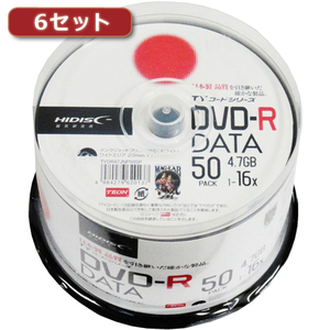  суммировать выгода 300 шт. комплект (50 листов X6 шт ) HI DISC DVD-R( данные для ) высокое качество TYDR47JNP50SPX6 x [2 шт ] /l