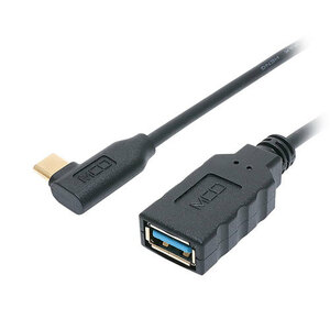 まとめ得 MCO USB Type-CtoA変換ケーブル L型 50cm USA-10G2C/LL x [3個] /l