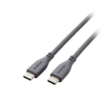 エレコム USB2.0ケーブル USB Type-C - USB Type-C/100W対応/なめらか MPA-CC5PSS15GY /l_画像1