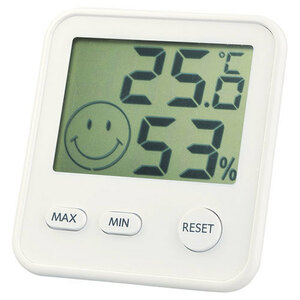 エンペックス おうちルームデジタル温湿度計 ホワイト 22422201 /l