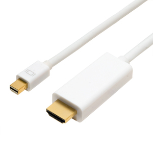 まとめ得 MCO FullHD対応 miniDisplayPort-HDMIケーブル ホワイト 2m DPC-2KHD20/WH x [2個] /l