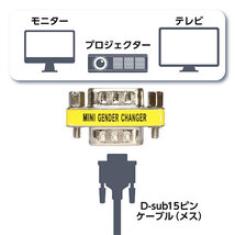 まとめ得 【5個セット】 MCO D-Sub15ピンオス-オス アダプタ VDA-DS01X5 x [2個] /l_画像4