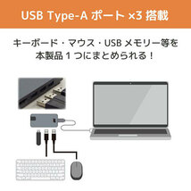 まとめ得 ラトックシステム USB Type-C マルチアダプター 4K60Hz・PD対応・30cmケーブル RS-UCHD-PHL4 x [2個] /l_画像5