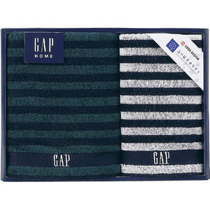 まとめ得 GAP HOME NEW ボーダーギフト フェイスタオル&ウォッシュタオル B9073060 x [2個] /l