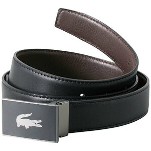  Lacoste reversible belt pin type * top type black * dark brown 2107-060 /l