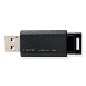 エレコム SSD 外付け ポータブル 250GB 小型 ノック式 USB3.2(Gen1)対応 ブラック PS4/PS4Pro/PS5 ESD-EPK0250GBK /l