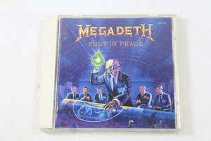 管021542/MEGADETH/RUST IN PEACE日本盤/ジャケ、経年の汚れあり