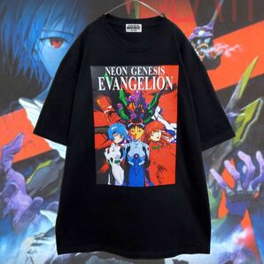 【新品】新世紀エヴァンゲリオンTシャツ黒①