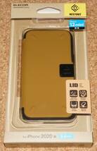 ★新品★ELECOM iPhone12mini NESTOUT LID アウトドア仕様 フラップタイプ コヨーテブラウン_画像1