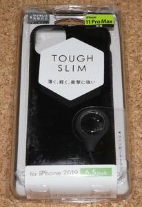 ★新品★ELECOM iPhone11 Pro Max TOUGH SLIM2 ストラップ付き ブラック