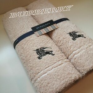 ♪【新品未使用】BURBERRY バーバリー フェイスタオル２枚セット♪