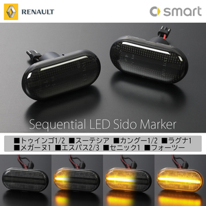 [ current . turn signal ] Renault Kangoo 2 latter term LED side marker [ smoked lens ] 13y08~ sequential turn signal Kangoo II