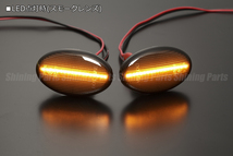 [高輝度LED採用] RA/RV プレオ LED サイドマーカー [スモークレンズ] 純正交換 カプラーオン Eマーク フェンダー マーカー RS LS_画像1