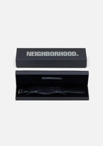 NEIGHBORHOODネイバーフッド LEATHER EMB WATCH BANDレザー クロコダイル型押し ウォッチバンド 腕時計 ベルト 黒BLACK 新品未使用 SRL_画像3