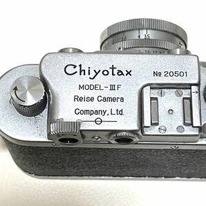 動作確認OK ChiyoTax チヨタックス MODEL-IIIF konishiroku 小西六 コニカ ヘクサー レンズ f=50mm 1:3.5 アンティーク レトロ ビンテージ の画像3