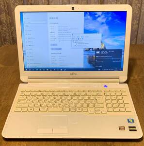 ☆実用・快速動作品☆富士通 FUJITSU LIFEBOOK AH53/H ノートパソコン BD-REドライブ SSD 512GB メモリ8GB Office 365 Windows10 Pro 64Bit