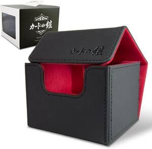 sunista カードの鎧 デッキケース 150枚2箱（赤、黒）＋120枚2箱（青、黒） サイドイン トレカケース ポケカ ワンピ 対応