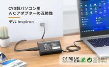 CYD 45W 19.5V 2.31A【急速ACアダプター】パソコン-充電器 対応 Dell-Inspiron LA45NS0-00 PA-20 HA45NM140 LA45NM121 AA45NM131 0JHJX0 _画像6