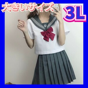 セーラー服　制服コスプレ　大きいサイズ　2XL　3L　セクシー　コスプレ衣装　女子高生制服セット