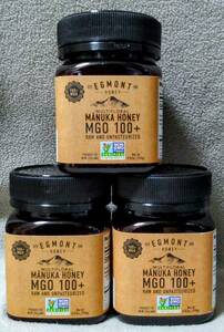 # free shipping #3 piece collection egmonto honey MGO100+manka honey 250g Egmont Honey Multifloral Manuka Honey