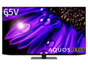 シャープ　AQUOS OLED 4T-C65EQ1 [65インチ]　展示美品1年保証（即決で5年保証）　AI高画質＆前向きサウンドが特徴の4K有機ELテレビ LM
