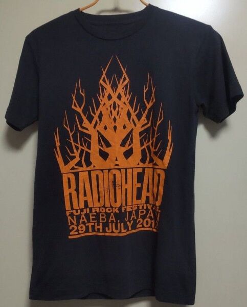 RADIOHEAD フジロック2012 コラボTシャツ ヴィンテージT 激レア ロックバンド 古着 黒 バンドTシャツ