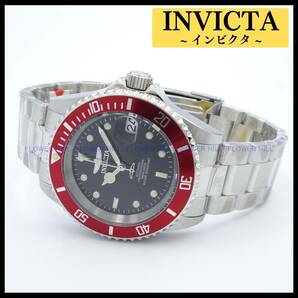 【新品・送料無料】インビクタ INVICTA 腕時計 メンズ 自動巻き カレンダー レッド・ブラック PRO DIVER 22830 メタルバンド 裏スケルトン