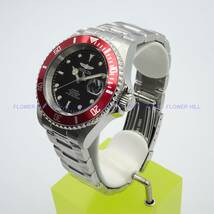 【新品・送料無料】インビクタ INVICTA 腕時計 メンズ 自動巻き カレンダー レッド・ブラック PRO DIVER 22830 メタルバンド 裏スケルトン_画像8