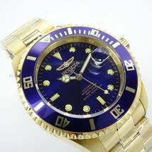 【新品・送料無料】インビクタ INVICTA 腕時計 メンズ 自動巻き ブラック・ゴールド PRO DIVER 28949 メタルバンド 裏スケルトン_画像4