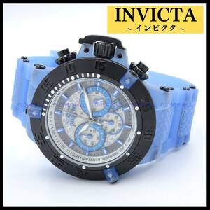 【新品・送料無料】インビクタ INVICTA 腕時計 メンズ クォーツ ブラック・ブルー 軽量 樹脂ケース SUBAQUA 24366 シリコンバンド