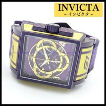 【新品・送料無料】インビクタ INVICTA 腕時計 メンズ スイスムーブメント クロノグラフ S1 RALLY 43851 パープル シリコンバンド_画像1