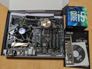 CPU+マザーボードSet ASUS H170PRO i5-7400