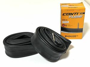 【送料無料特価】26インチ仏式MTB用チューブ Continental MTB26 26×1.75-2.5バルブ長42mm 新品箱なし2個セット