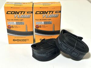 【送料無料特価】700C仏式チューブ Continental TOUR28 Light 700×32-47C バルブ長42mm 新品2個セット《27インチ/ETRTO630/ETRTO635適合》