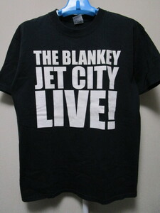 レア！ブランキージェットシティー フロッキープリントＴシャツ（THE BLANKEY JET CITY LIVE! 浅井健一中村達也照井利幸ビンテージ）