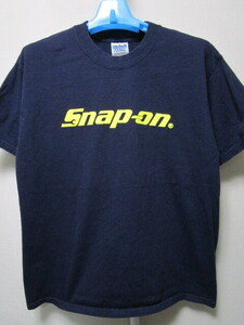 Snap-on プリントTシャツ・L・ネイビー（スナップオンツール工具ビンテージレトロ古着00sアメカジ世田谷ベース）