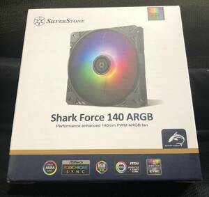 【動作確認済】Silverstone Shark Force ARGB パフォーマンス強化 140mm PWM ARGB ファン SSTSF140BARGB　ケースファン