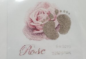 美326　Thea GOUVERNEUR テア・グーヴェルヌール Birth Sampler Rose クロスステッチキット 18ct