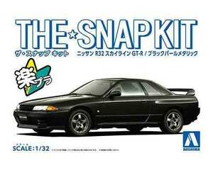 1/32 Aoshima Snap14-C Snap Kit Nissan R32 Skyline GT-R Black Pearl Metallic