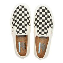 [US:7H JPN:25.5] VANS ヴァンズ SLIP-ON SF Eco Theory Collection スリッポン BLK CHK_画像2