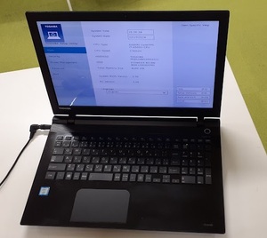 L0219-03　ノートPC 　TOSHIBA　dynabook T75/UBS2 PT75UBS-BWB3 Corei7