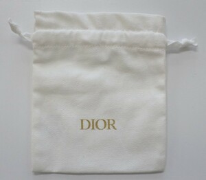 DIOR ディオール 巾着 ポーチ ホワイト ノベルティ ymdnrk a201h0211