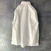 大きいサイズ◆L◆CK Calvin Klein カルバンクライン メンズ ストライプ シャツ L ホワイト NOH997 ドレスシャツ Yシャツ_画像3