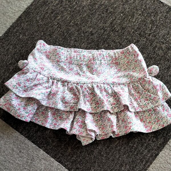 キッズ 女の子 ショートパンツ キュロットスカート 子供服 花柄