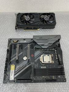 ジャンク品/Intel/インテル/ASRock/マザーボード/NVIDIA/GALAKURO/グラフィックボード/12GB/GDDR6/Z370/RTX3060/0129f